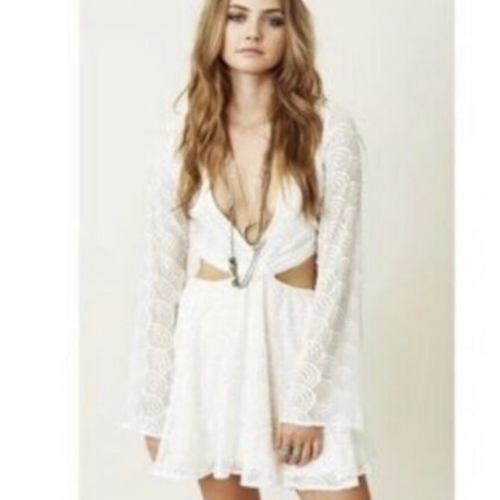 Love & Lemons Valeria White Dress